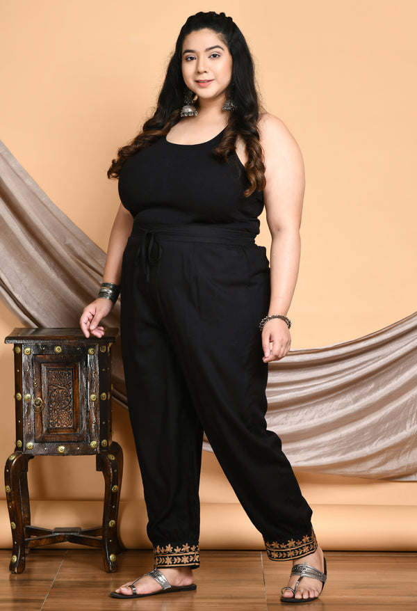 Plus Size Plus Size Aari Black Trousers