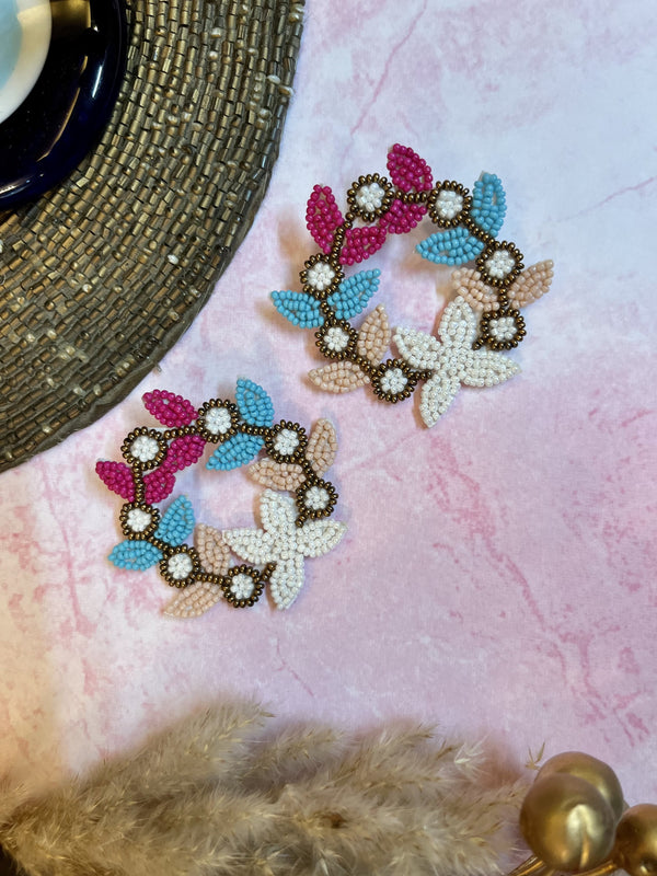 Plus Size Daisy Star Multicolored Earrings