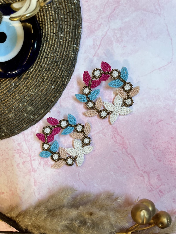 Plus Size Daisy Star Multicolored Earrings